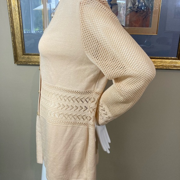 🆕🏷️ St.John Collection by Marie Gray Long Tan Blazer - Picture 8 of 14